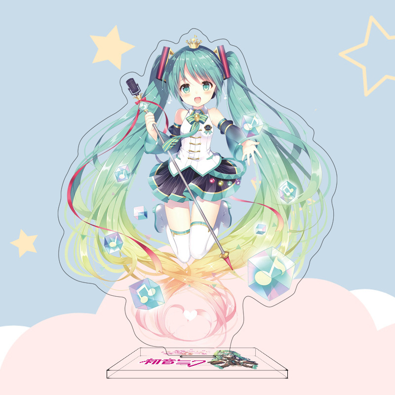 16CM Anime Figure Hatsune Miku Custom Acrylic Stand Model Plate Desk Decor Personalized Custom Acrylic Anime Stand