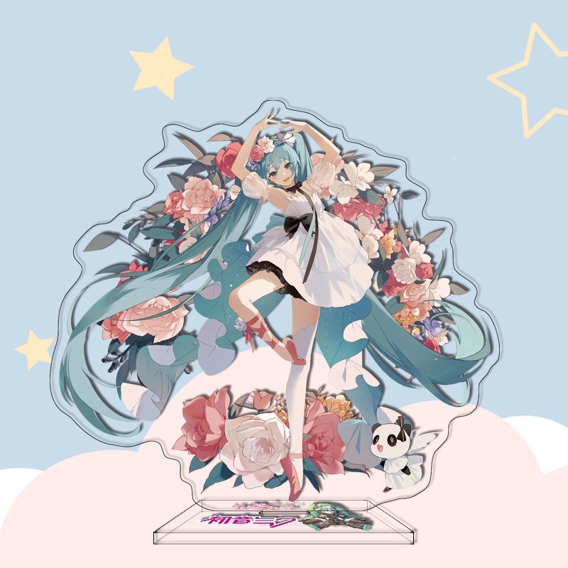 16CM Anime Figure Hatsune Miku Custom Acrylic Stand Model Plate Desk Decor Personalized Custom Acrylic Anime Stand