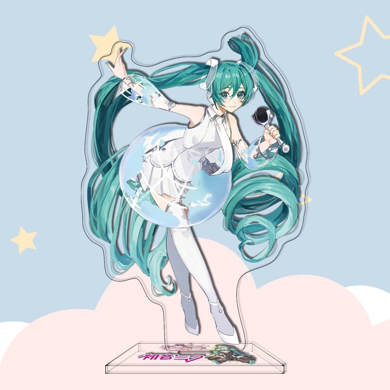 16CM Anime Figure Hatsune Miku Custom Acrylic Stand Model Plate Desk Decor Personalized Custom Acrylic Anime Stand