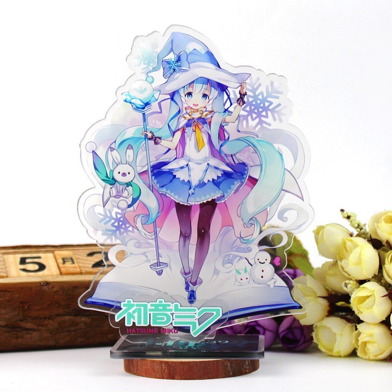 16CM Anime Figure Hatsune Miku Custom Acrylic Stand Model Plate Desk Decor Personalized Custom Acrylic Anime Stand
