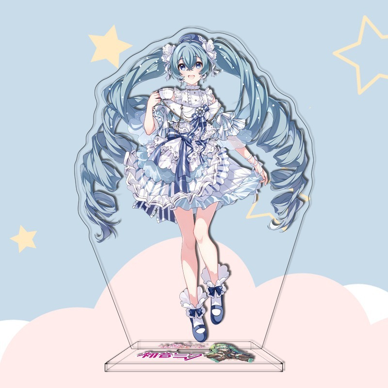 16CM Anime Figure Hatsune Miku Custom Acrylic Stand Model Plate Desk Decor Personalized Custom Acrylic Anime Stand