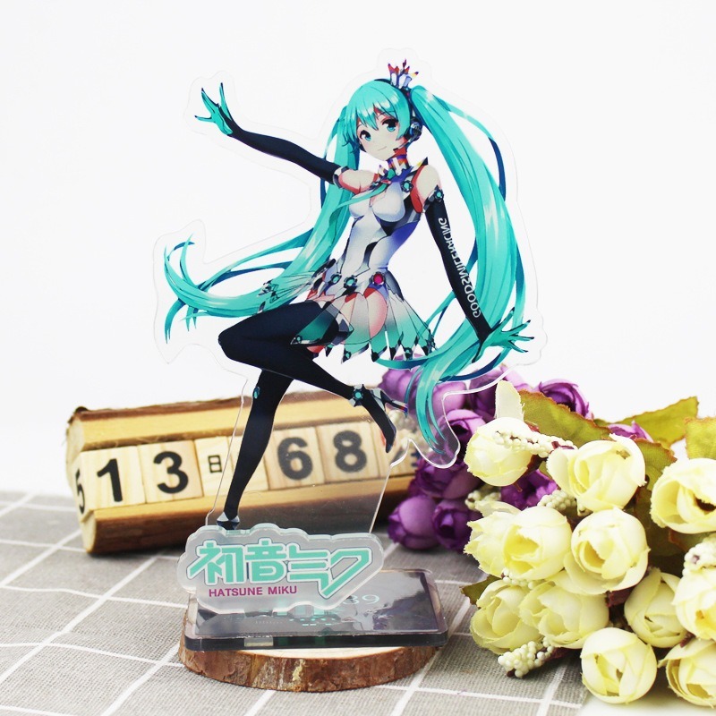 16CM Anime Figure Hatsune Miku Custom Acrylic Stand Model Plate Desk Decor Personalized Custom Acrylic Anime Stand
