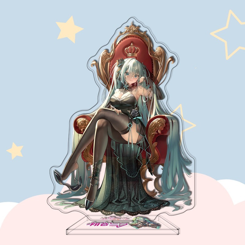 16CM Anime Figure Hatsune Miku Custom Acrylic Stand Model Plate Desk Decor Personalized Custom Acrylic Anime Stand