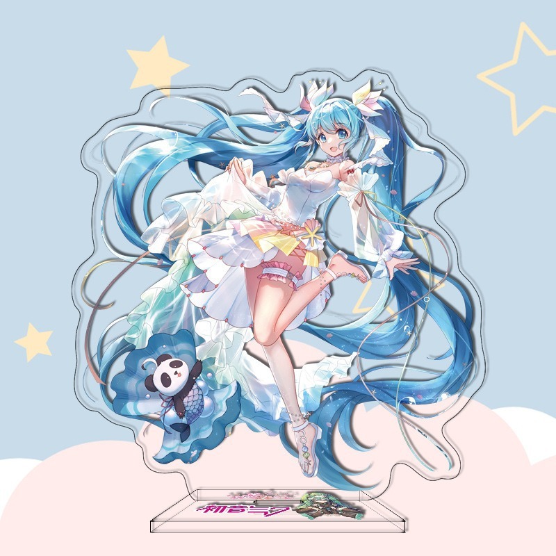 16CM Anime Figure Hatsune Miku Custom Acrylic Stand Model Plate Desk Decor Personalized Custom Acrylic Anime Stand