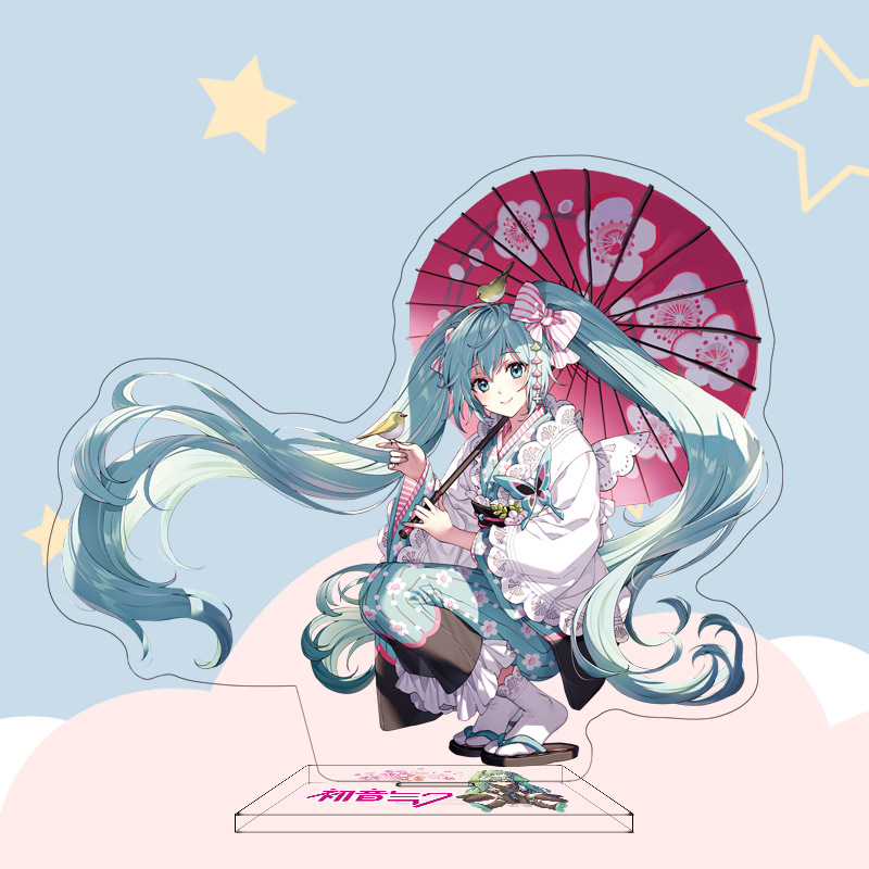 miku动漫大立牌   初yin未来周边可爱卡通亚克力立牌摆件批发D制