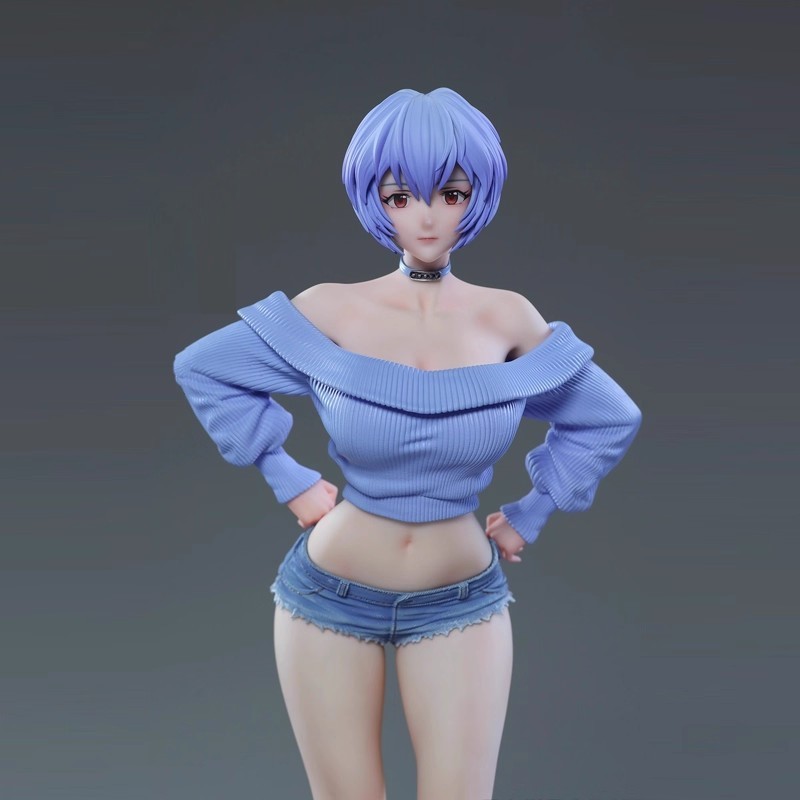 EVA 夏日女友学妹 绫波丽 短发 绫波零 美少女 机箱模型 盒装手办