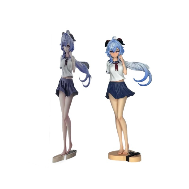 动漫手办批发 表白甘雨JK服校服 机箱摆件 美少女游戏周边 模型