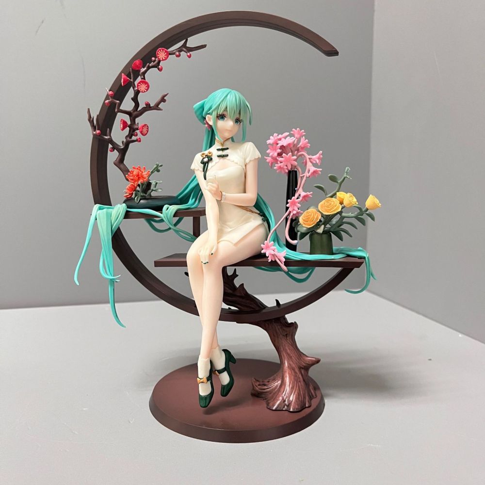 初音 韶华 旗袍初音 1/7可换手 坐姿动漫手办模型玩具摆件批发