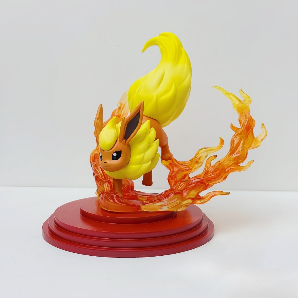 宠物小精灵 火伊布火系精灵火伊贝 桌面摆件动漫周边公仔模型手办