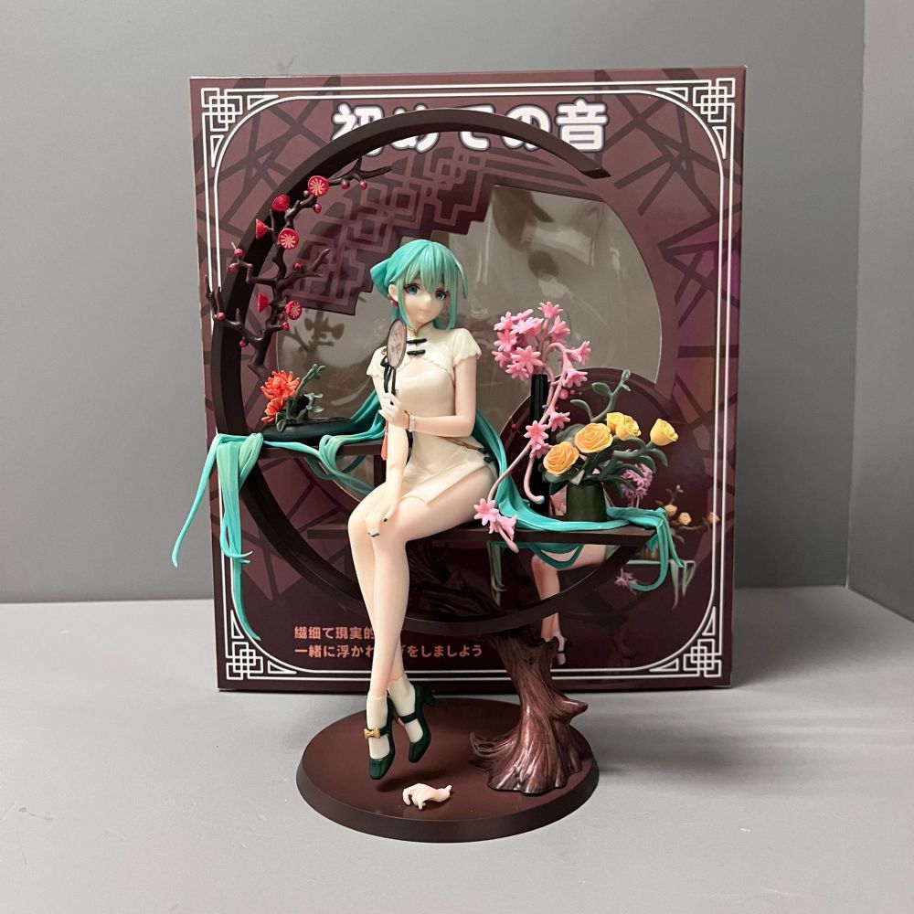 初音 韶华 旗袍初音 1/7可换手 坐姿动漫手办模型玩具摆件批发
