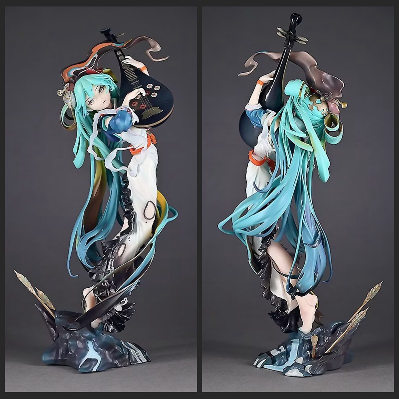 初音 国风琵琶 十面埋伏 虚拟歌姬 GK 机箱少女摆件模型 盒装手办
