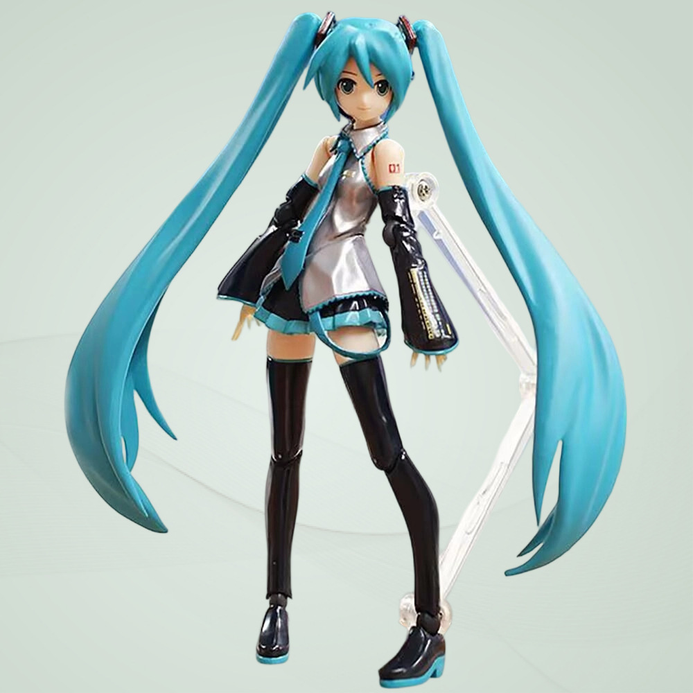 初音绿毛mikuFigma114#多姿手办摆件 未来可动动漫手办二次元