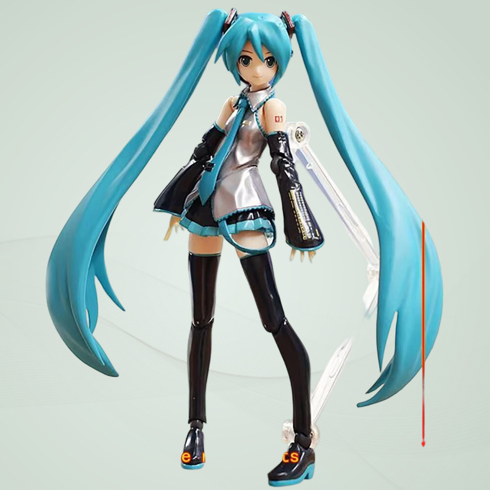 初音绿毛mikuFigma114#多姿手办摆件 未来可动动漫手办二次元
