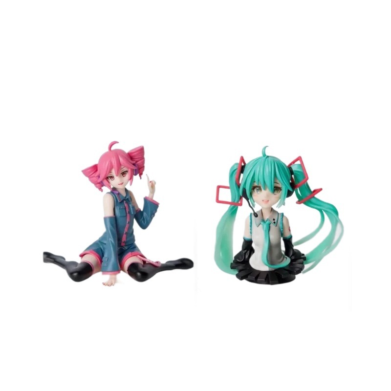 虚拟歌手 初音半身像 坐姿 重音TETO 机箱美少女摆件潮玩模型手办