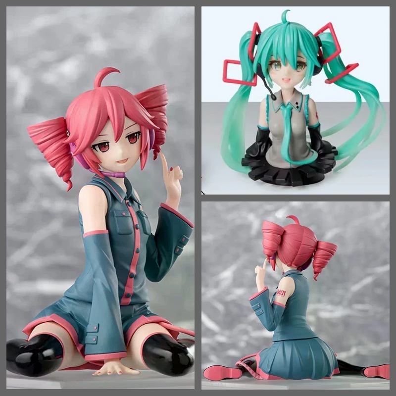 虚拟歌手 初音半身像 坐姿 重音TETO 机箱美少女摆件潮玩模型手办