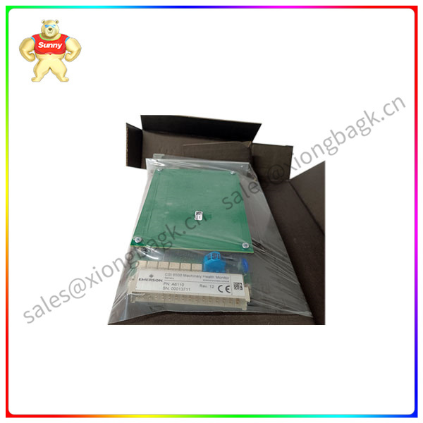 A6110 EMERSON Mechanical Protection configuration software allows you to configure protection modules