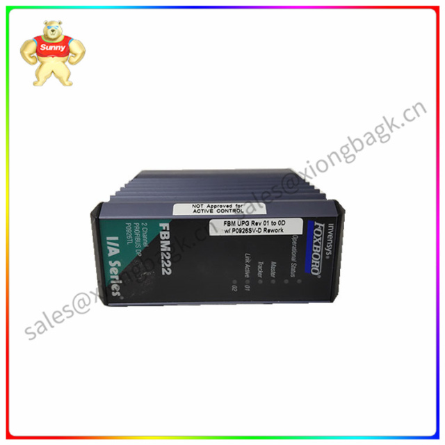 FBM222 P0926TL   analog input module  It can be used to monitor and control the operating status of various production processes and equipment