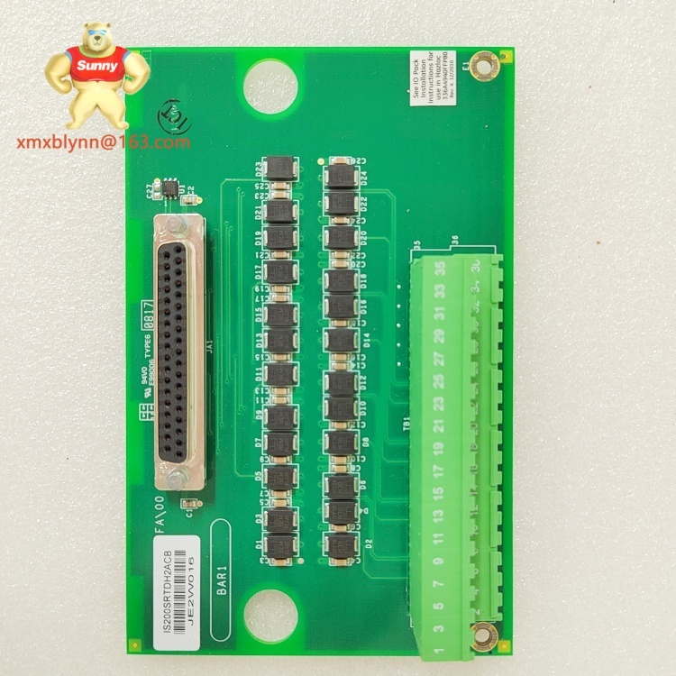 GE	IS200SRTDH2ACB | Isolated RTD input terminal board for Mark VI systems