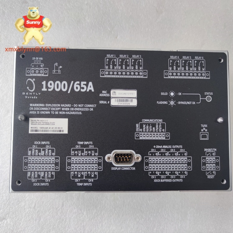 BENTLY 	1900/65A-00-01-01-01-01 | Machinery Protection Monitor