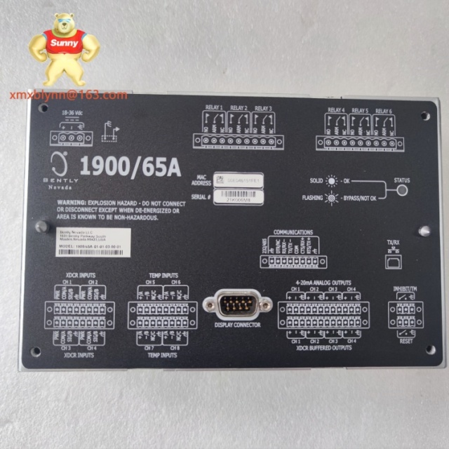 BENTLY 	1900/65A-00-01-01-01-01 | Machinery Protection Monitor