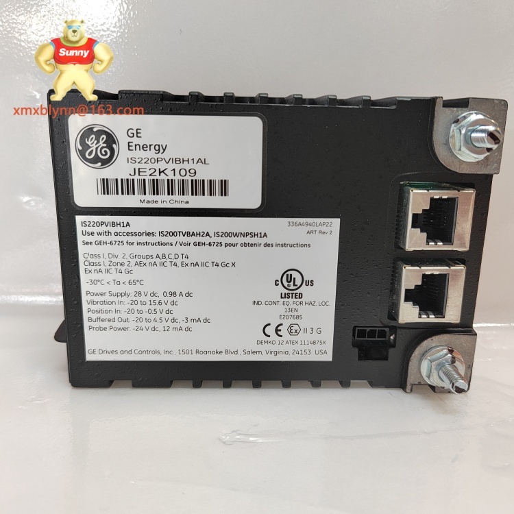GE	IS220PVIBH1A | Vibration Monitoring Module