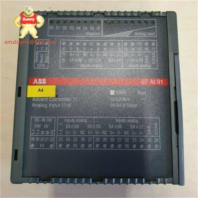 ABB	07AI91 GJR5251600R4202 | Industrial Analog Input (AI) Module