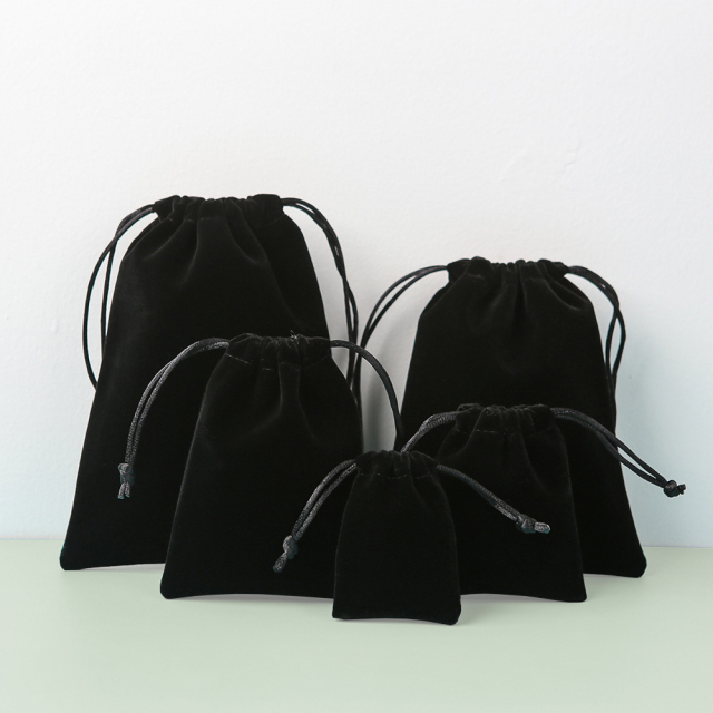 Black Velvet Pouches