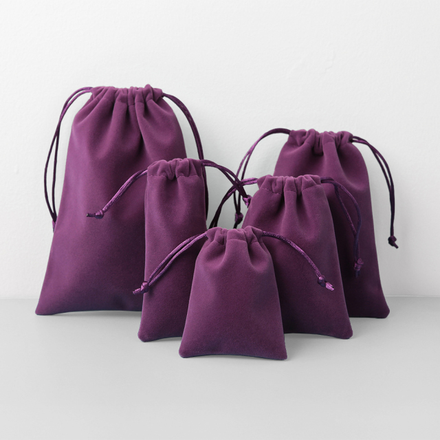 Purple Velvet Pouches