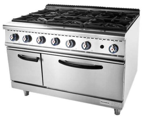 Gas 6 Burner Range with Oven