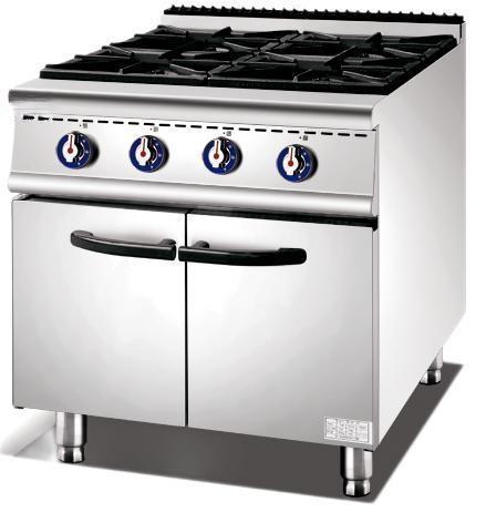 Gas 4 Burner Range with Cabinet