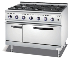 Gas 6 Burner Range with Oven(European burner)