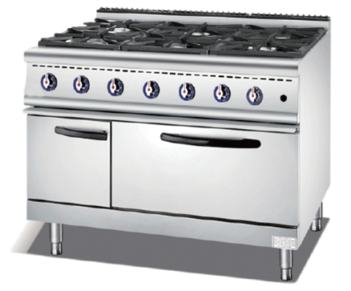 Gas 6 Burner Range with Oven(European burner)