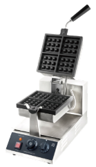Rotary square waffle maker