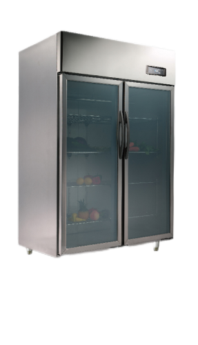 Upright Glass Door Refrigerator