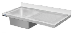 Double Sink bowl with drainer worktop