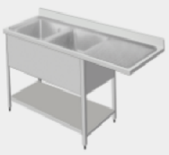 European Double Sink with Double Drainer