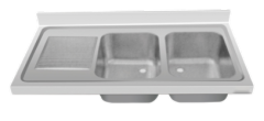 Single Sink bowl with drainer worktop