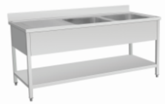 European Double Sink with Double Drainer