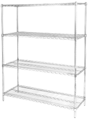 4-tier Chrome Plating Wire Shelving