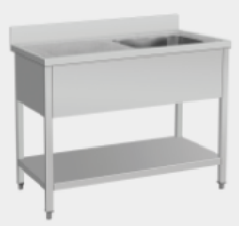 European Style Sink with Drainer(Witn Space For Dishwasher)