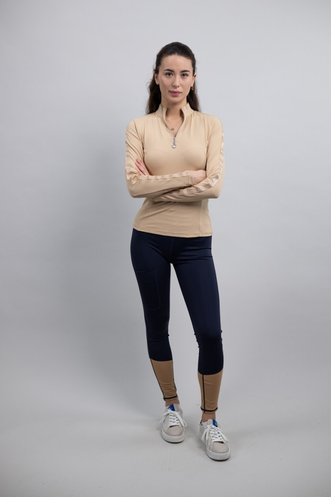 PORIS Women Technical polo LS