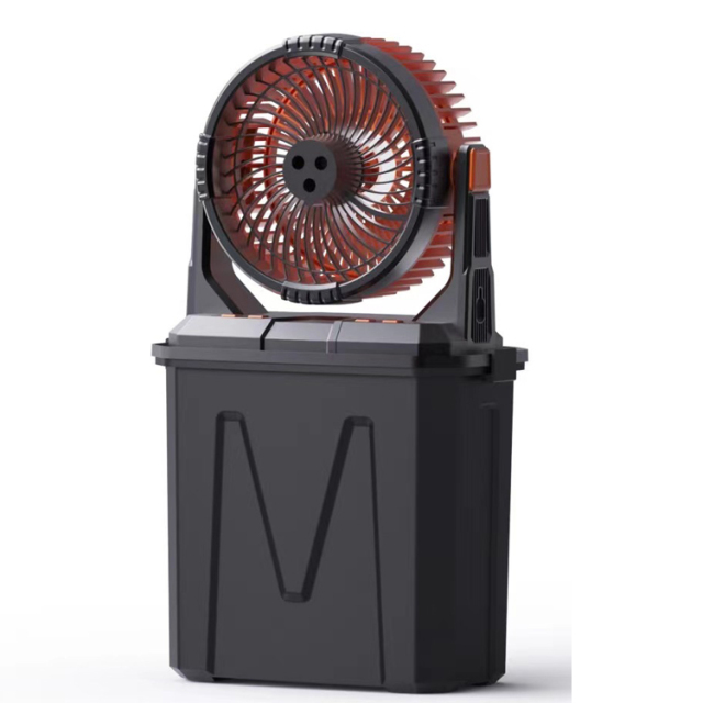 BALACN  A30 10L Bucket Portable Misting Fan for Outdoors Patios 20000mAh Rechargeable Battery Operated Camping Fan, 3 Strong Winds, 3 Large Spray Outlets, for Fishing/Travel/Garden Party/Office