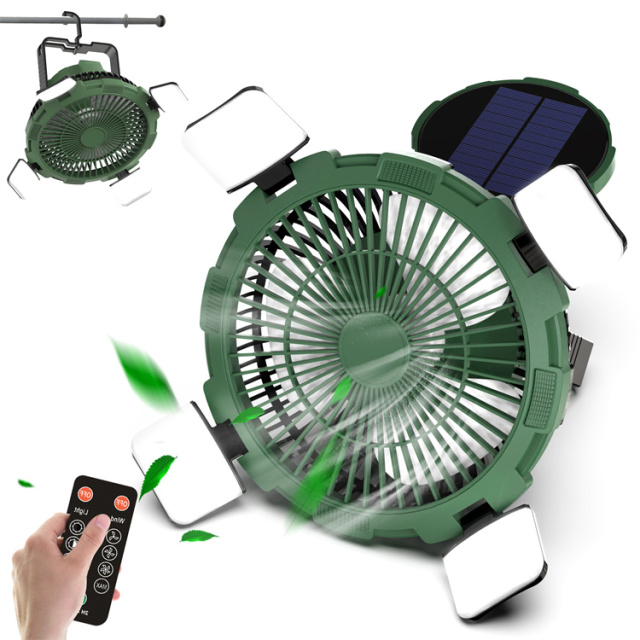 BALACN BL-F901 Camping Fan with LED Lantern 8000mAh Rechargeable Battery Operated Portable Fan, Portable Tent Fan with Hanging Hook & Remote,4 Speeds,Timer,Outdoor USB Fan for Tents,Travel,Home,Fishing,Sleep,Emergency