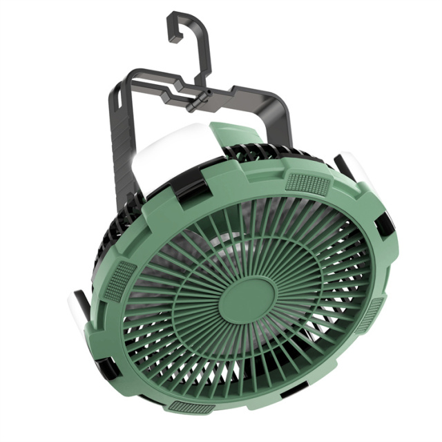 BALACN BL-F901 Camping Fan with LED Lantern 8000mAh Rechargeable Battery Operated Portable Fan, Portable Tent Fan with Hanging Hook & Remote,4 Speeds,Timer,Outdoor USB Fan for Tents,Travel,Home,Fishing,Sleep,Emergency
