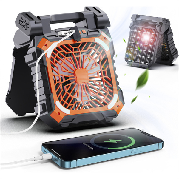 BALACN Portable D9 Solar Powered Desk Fan