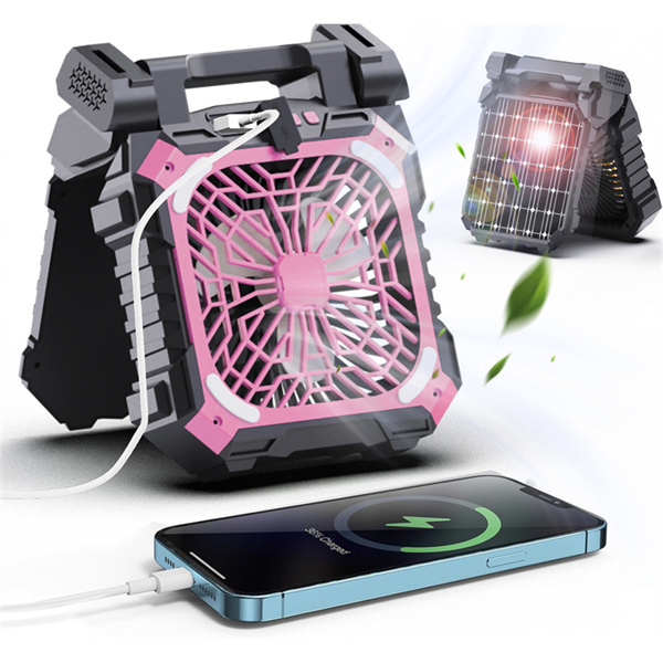 BALACN Portable D9 Solar Powered Desk Fan