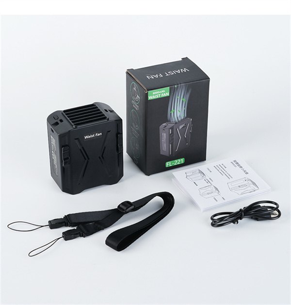 BALACN 221 Portable Cool Clip Under Shirt Mini Waist Mounted Electric Fan