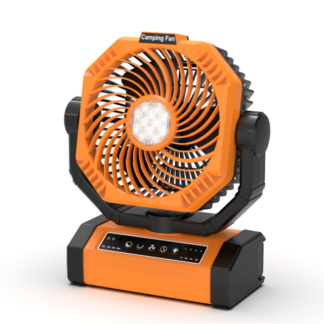 BALACN BL-F908 Rechargeable Camping Fan Fan with Auto Oscillating & Remote & Timer & LED Light 20000mAh 9-Inch Battery Powered Fan, Camping Fan for Tents, Travel, Worksite, Tent Picnic, Beach, BBQ, Jobsite, Strong Hurricane, USB Cordless Portable Fans