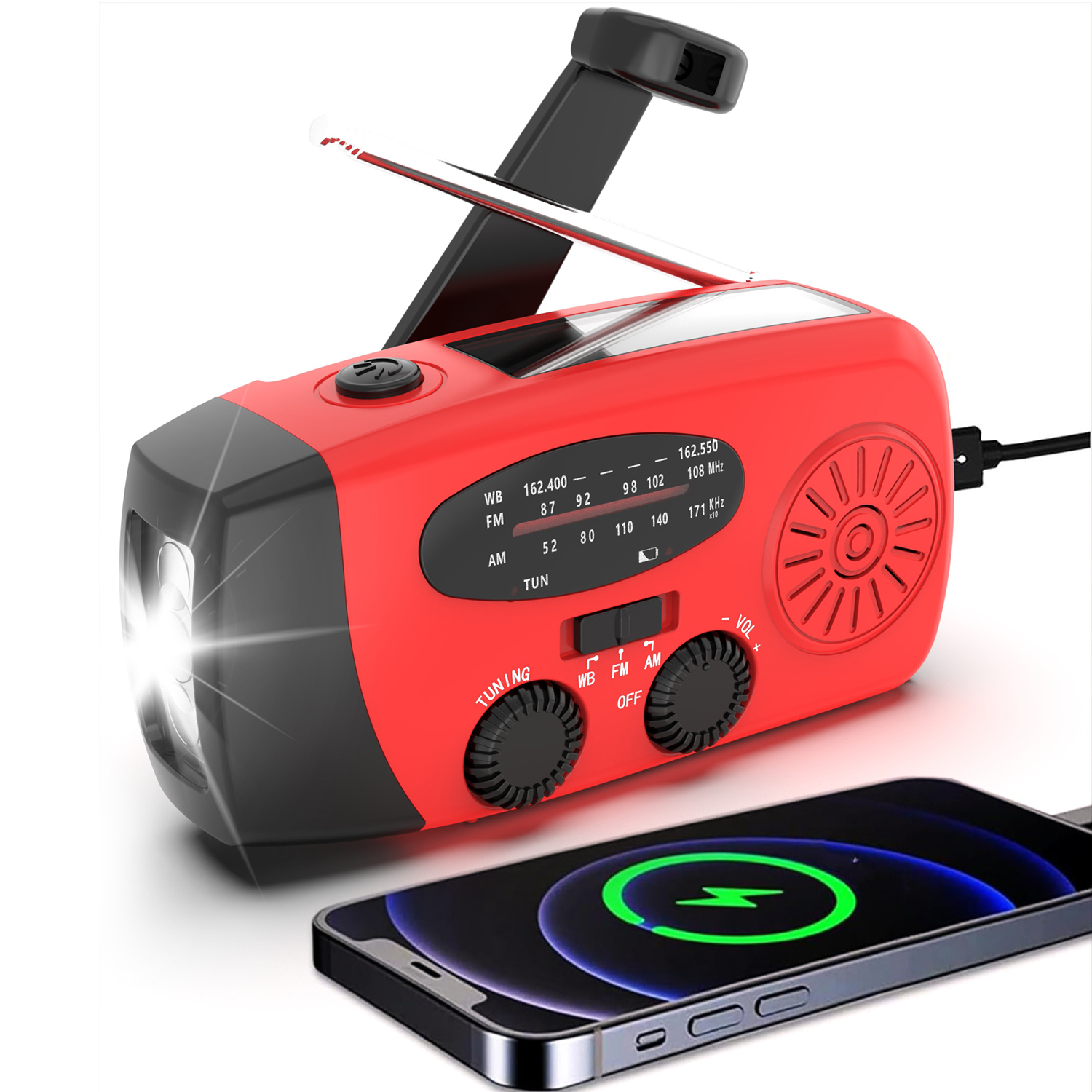 MD-088 Portable Emergency Hand Crank Radio