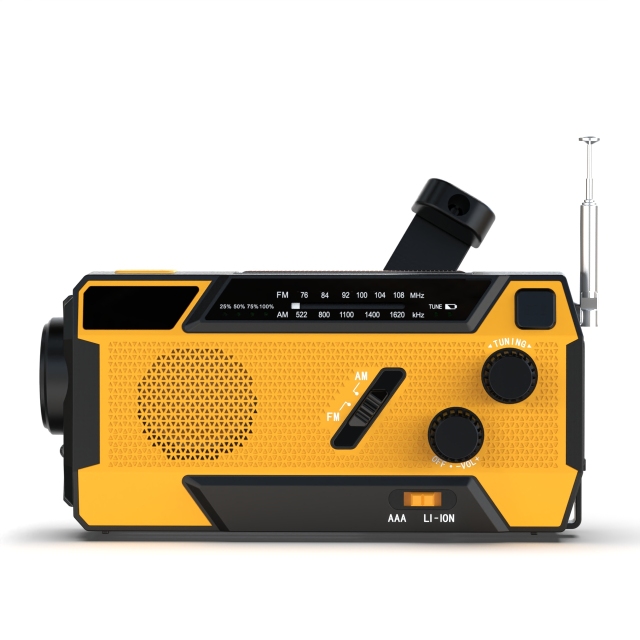 MD-090S ソーラーハンドクランク緊急ラジオ